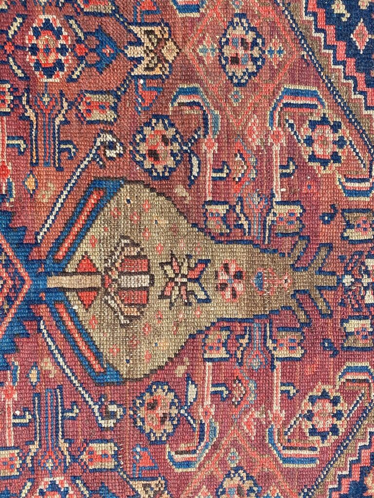Old Persian carpet Malayer fine 120x190 cm