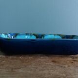Vallauris stamped pocket emptier in flamed stoneware