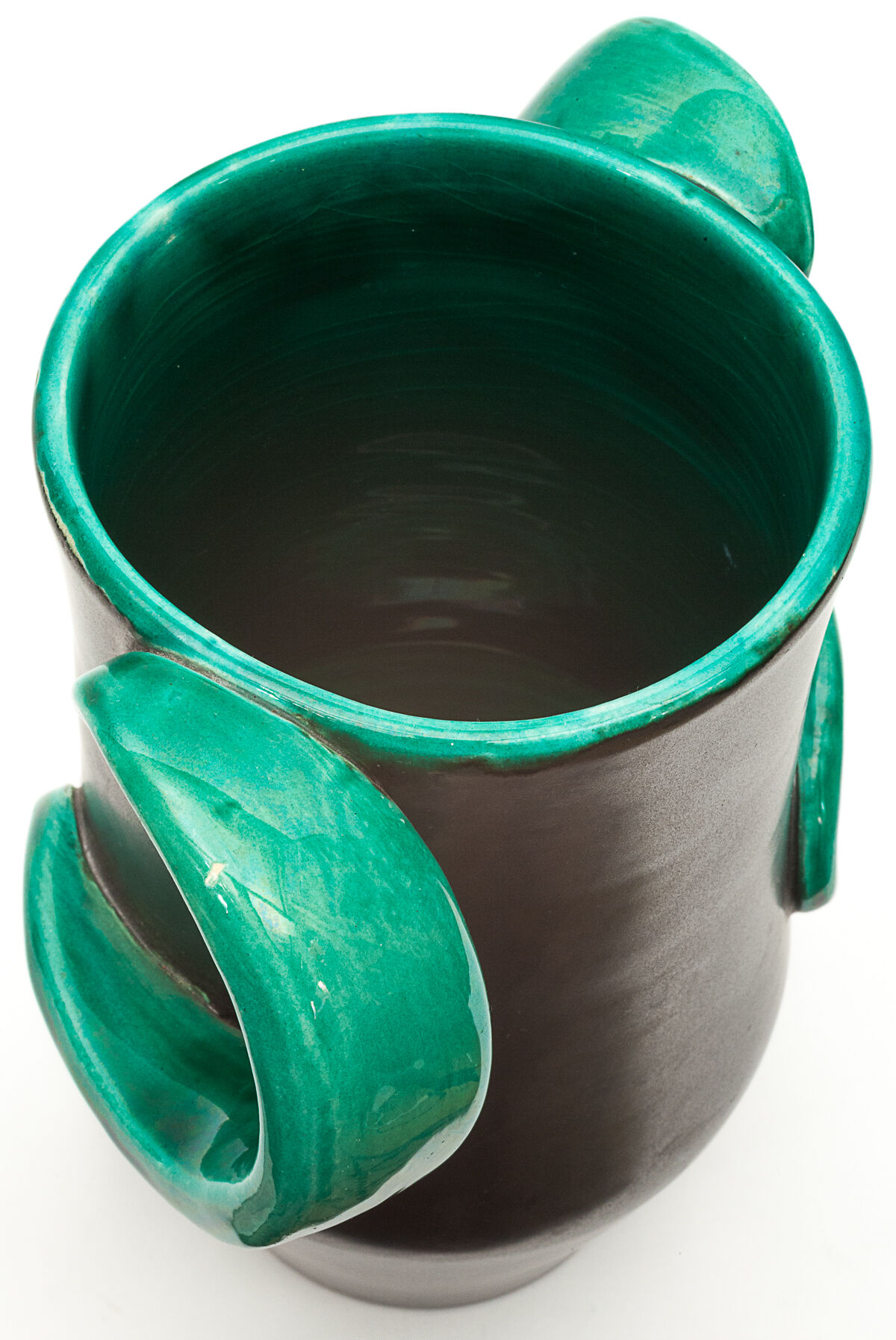 Green and anthracite vase, 1960