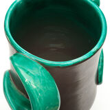 Vase vert et anthracite, 1960
