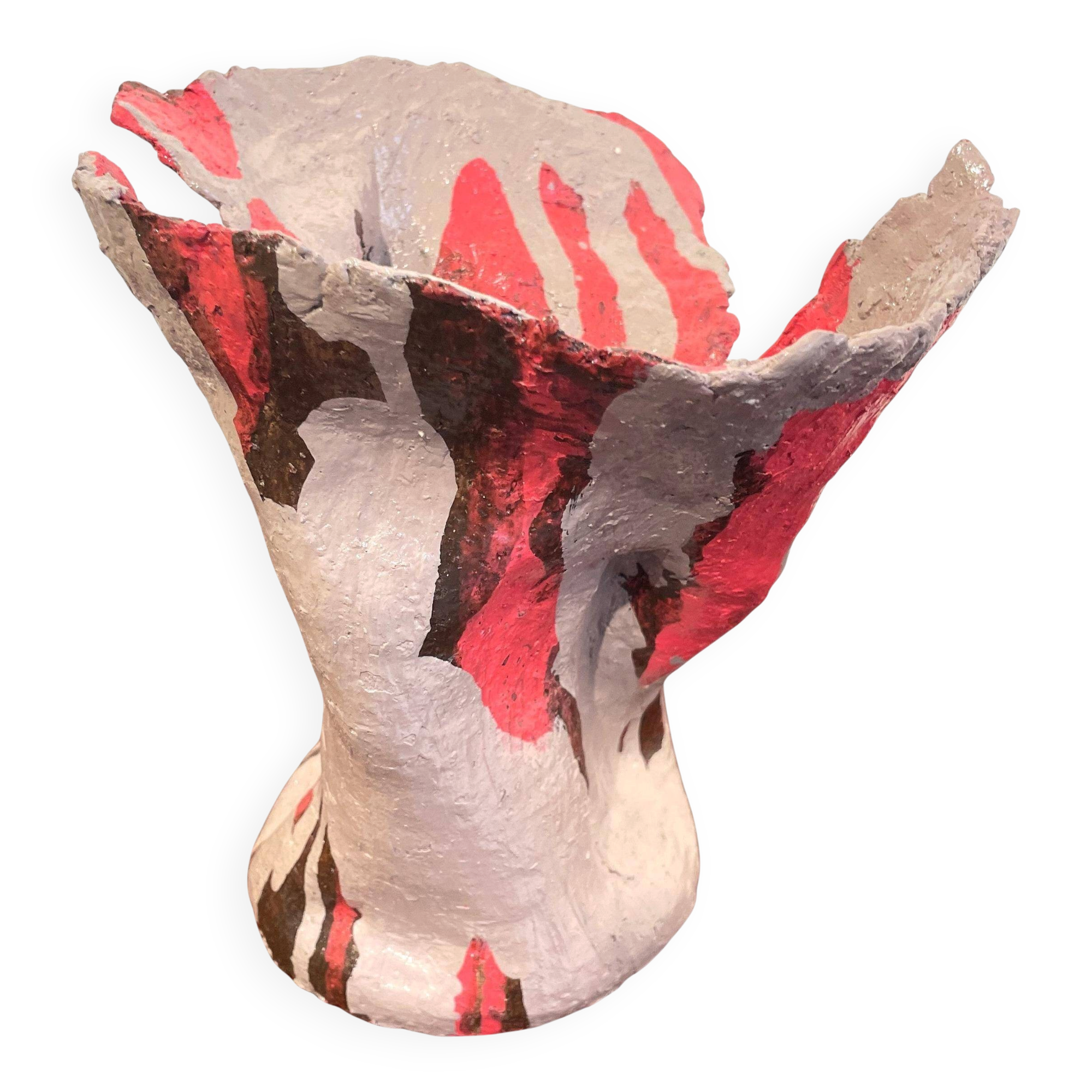 Grey pink ceramic by Rita Alaoui