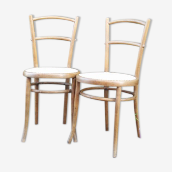 Paire de chaises bistrot Ungvar et Lalouette-Fevre