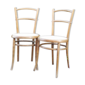 Paire de chaises bistrot Ungvar et Lalouette-Fevre