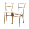 Paire de chaises bistrot Ungvar et Lalouette-Fevre