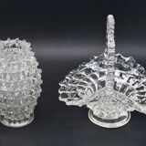 Set of 2 Ercole Barovier Rostrato Murano Italian Glass Vase for Barovier & Toso