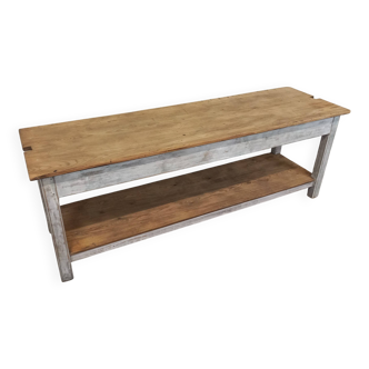 Table de travail à 2 plateaux