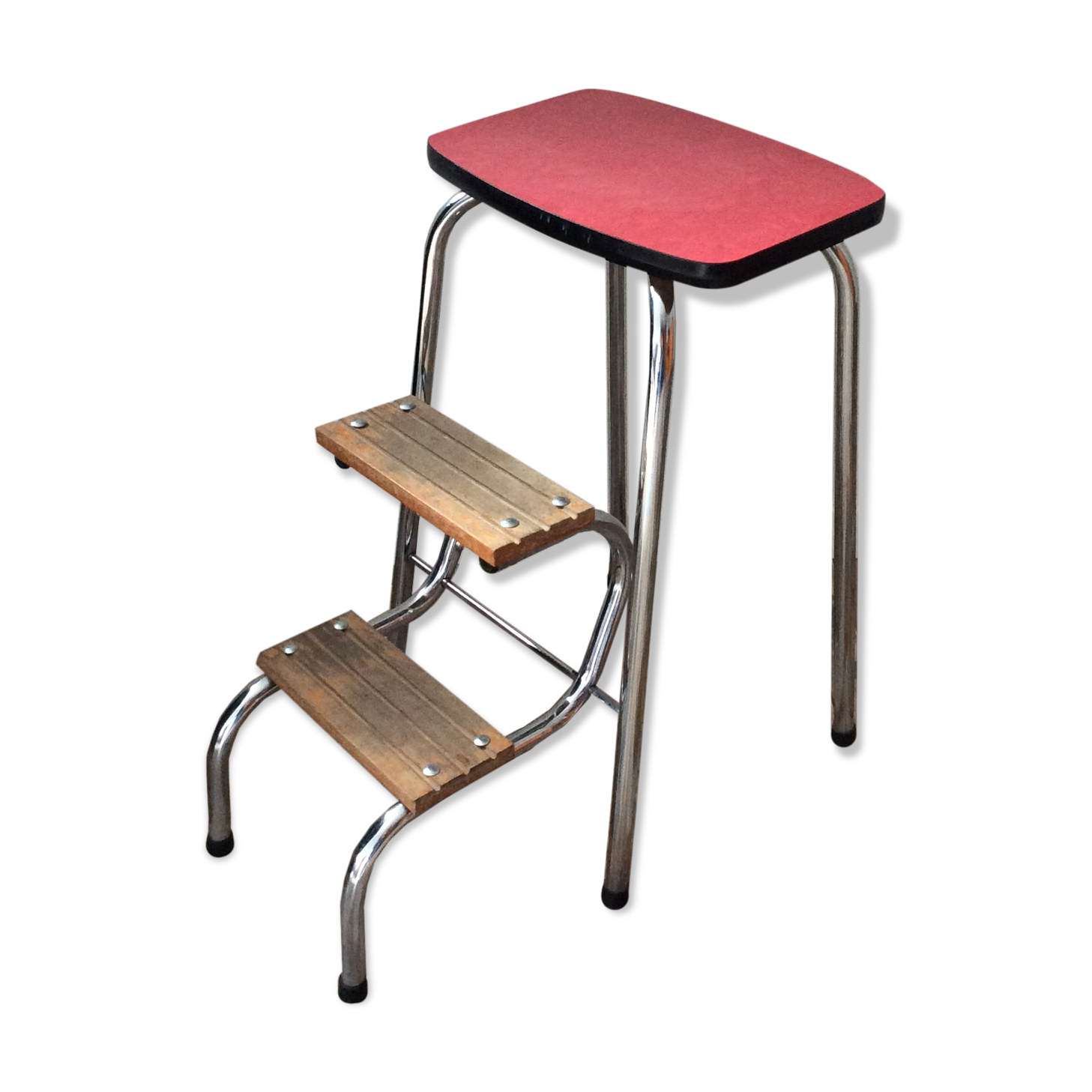 Formica stepladder stool from the 50s and 60s