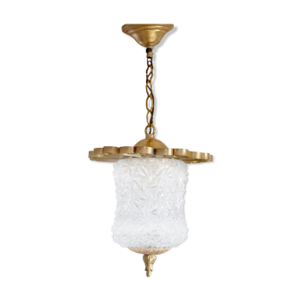 Glass and brass hanging 1950s