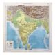 Carte vintage Inde 43x43cm de 1950