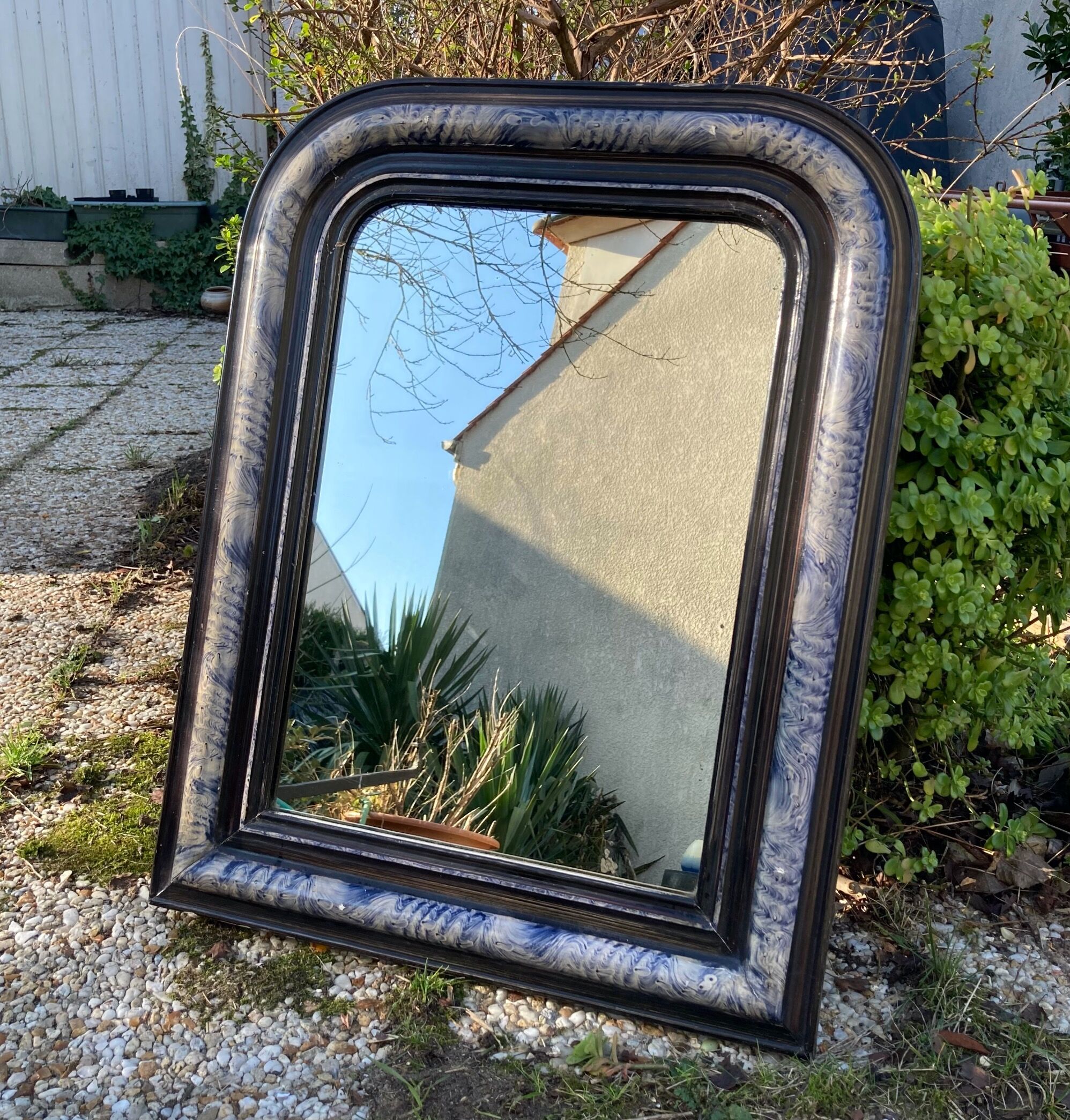 Antique Louis Philippe mirror 69x54cm