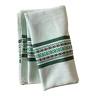 Nappe en coton, lin vintage couleur verte clair