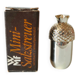 Vintage silver metal salt shaker WMF design 1970s