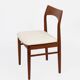 6 chaises danoises par Henning Kjaernulf en teck vintage scandinave 1960