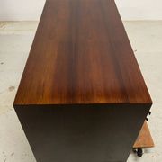 Rosewood Tambour Door Cabinet By Kai Kristiansen For Feldballes