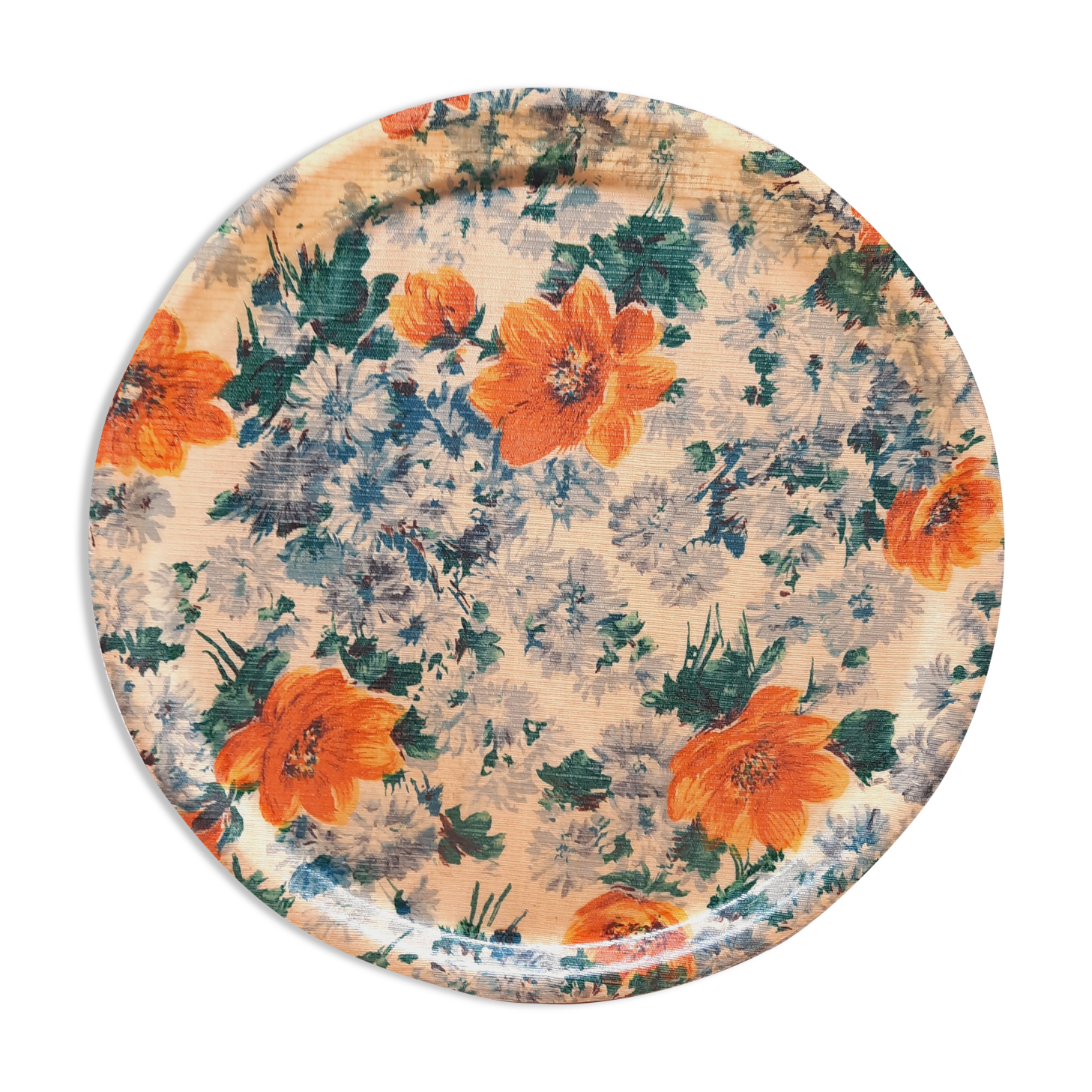 Plateau fleuri années 60