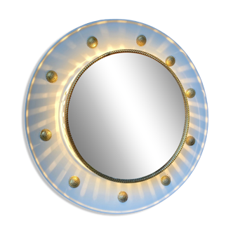 Illuminated mirror with reflection 1960