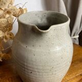 Large pyrite stoneware pitcher