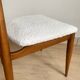 Series of 4 Scandinavian chairs from the 60s