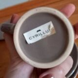 Set of 3 brown cups