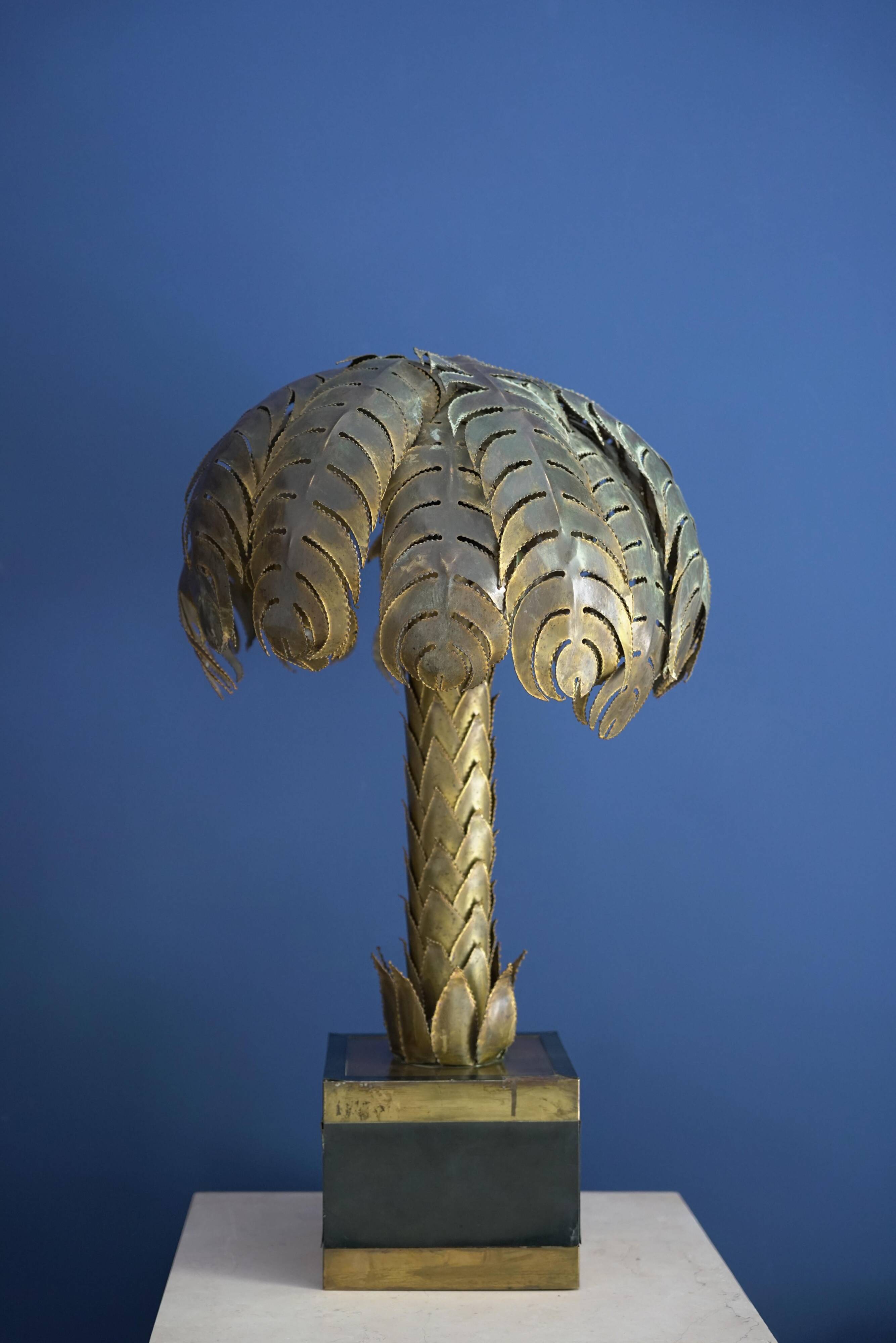 Palm Tree lamp by Maison Jansen