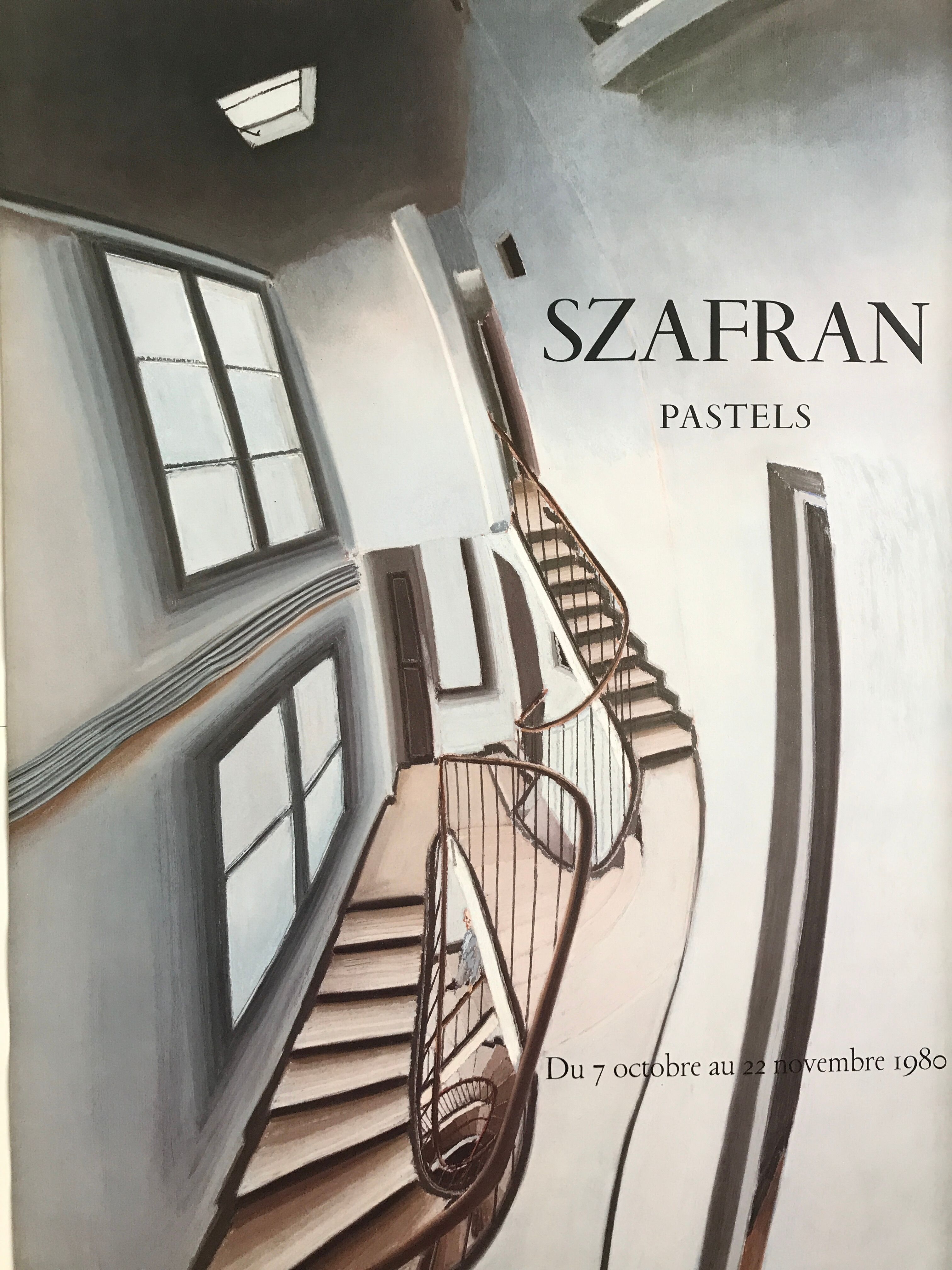 Exhibition poster by Sam Szafran, Galerie Claude Bernard, 1980