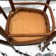 Vintage 60s slatted chairs and leatherette