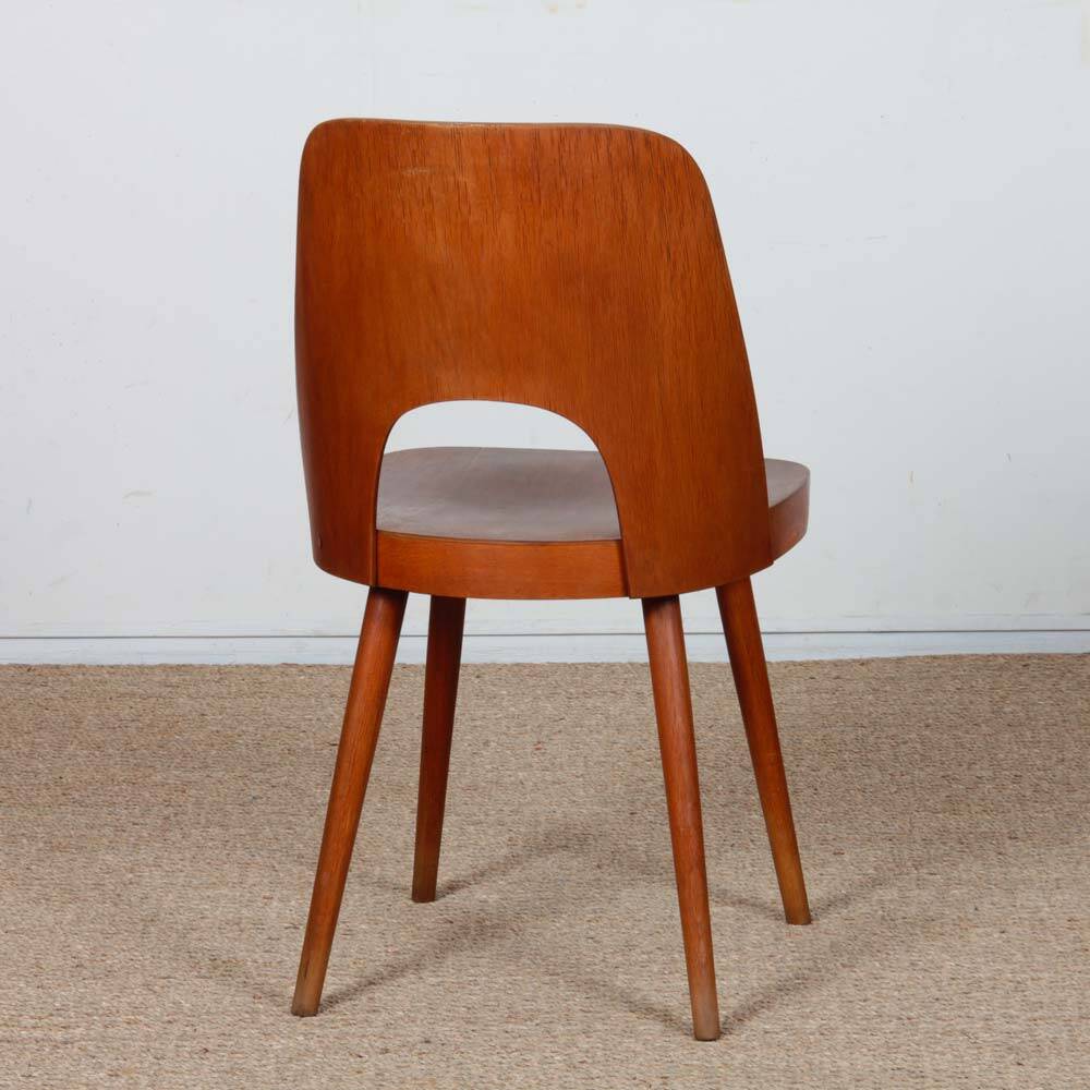 Set of 4 vintage chairs by Oswald Haerdtl for Ton, 1960.