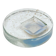 Vintage Midcentury Murano Glass Ashtray in Frosted Glass with Blue Accents