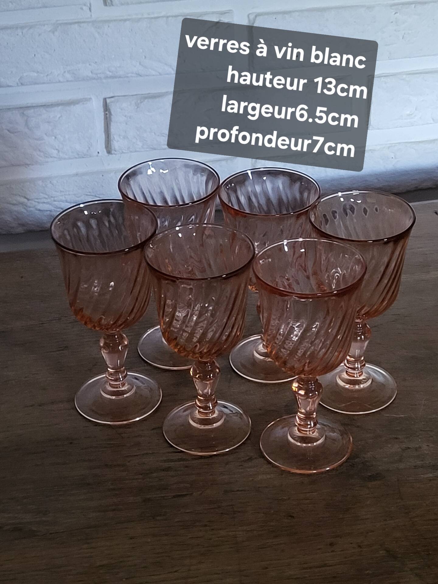 Verres vintage white
