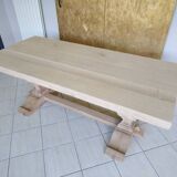 Renovated oak monastery table
