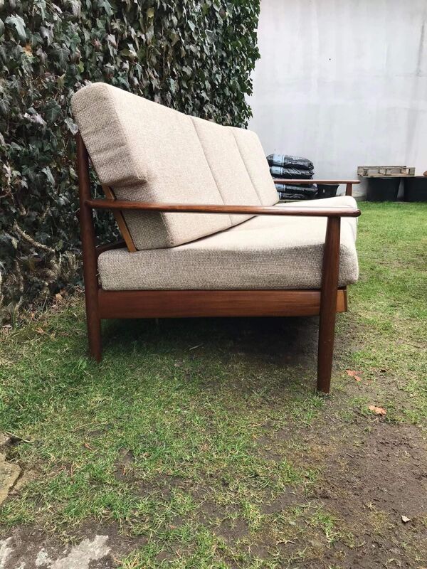 Ensemble salon scandinave en teck, années 1960