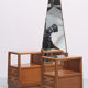 Coiffeuse art déco chêne 1925 hollande