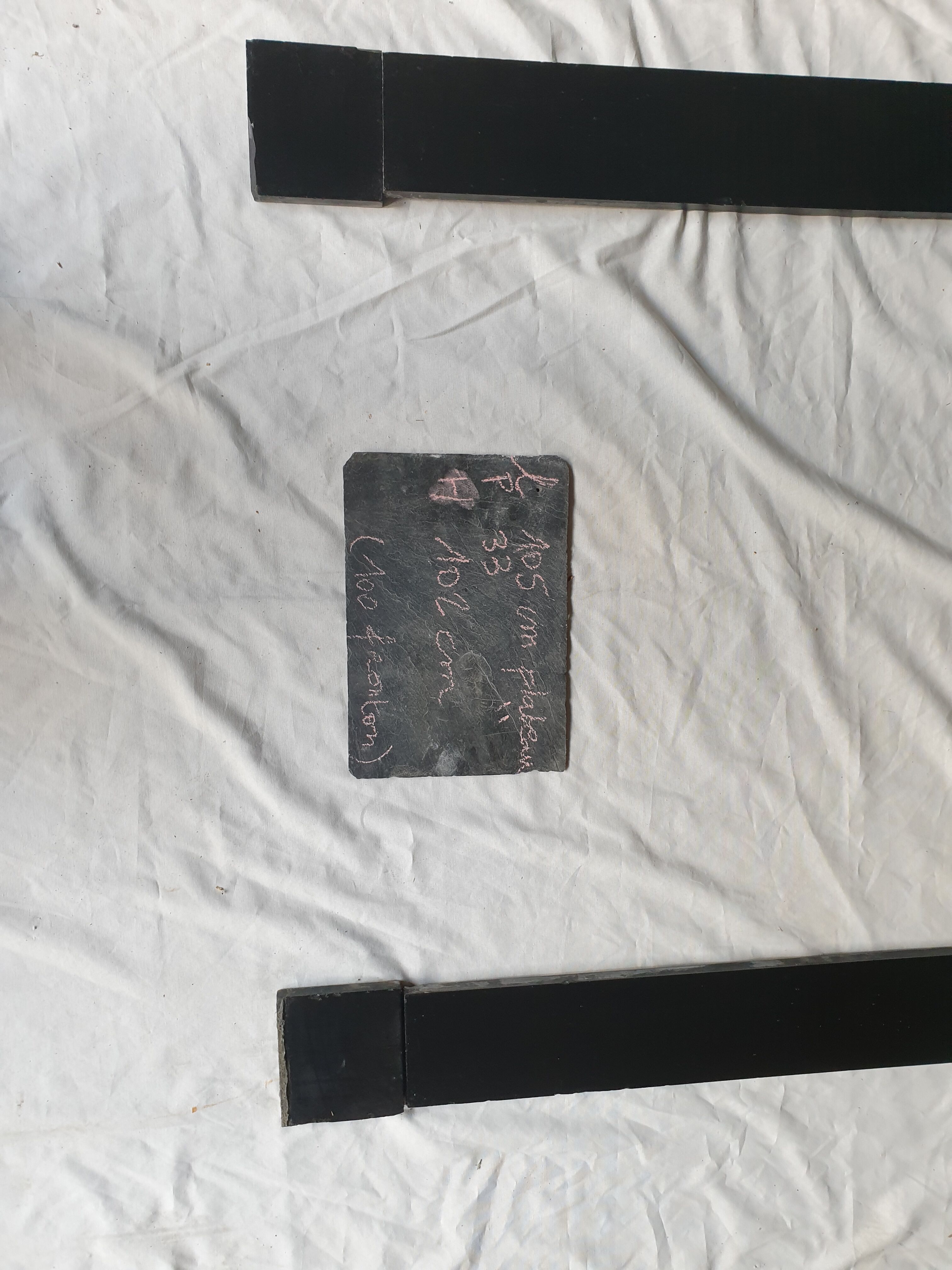 Black marble fireplace 1850