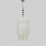 Murano glass tube chandelier by Doria Leuchten. Year 60