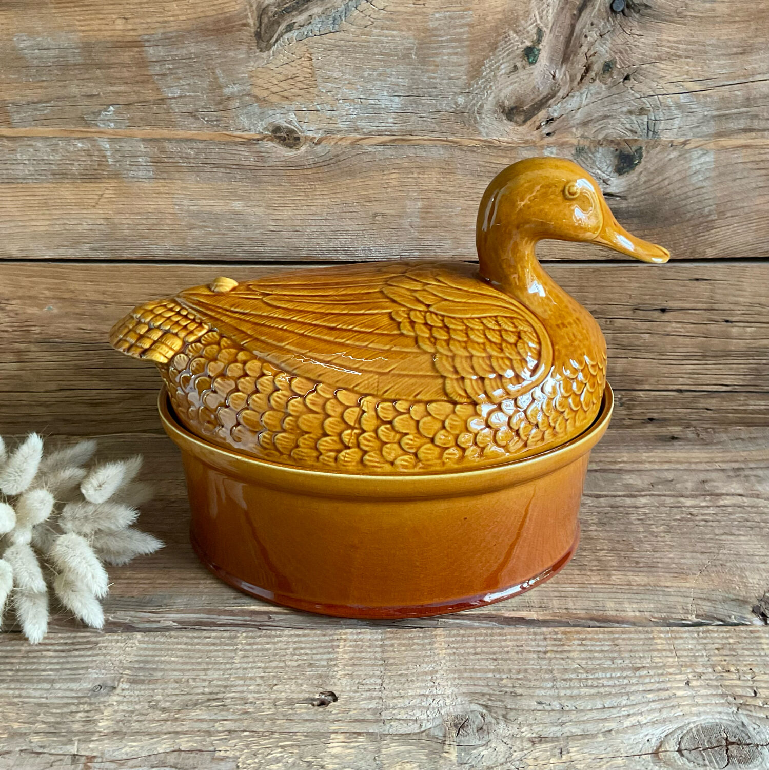 Large vintage duck terrine