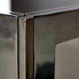 Table Basse en Chrome et Verre Fumé, 1970s