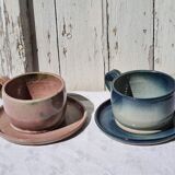 Pair of sandstone lunches