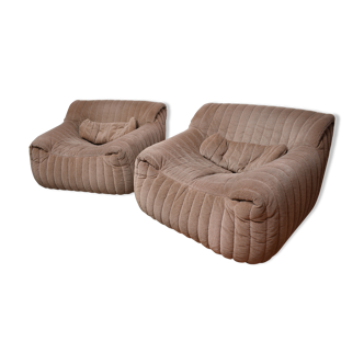 Paire de fauteuils Cinna modèle "Sandra"