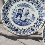 Set of 4 plates Delft Dutch rural life