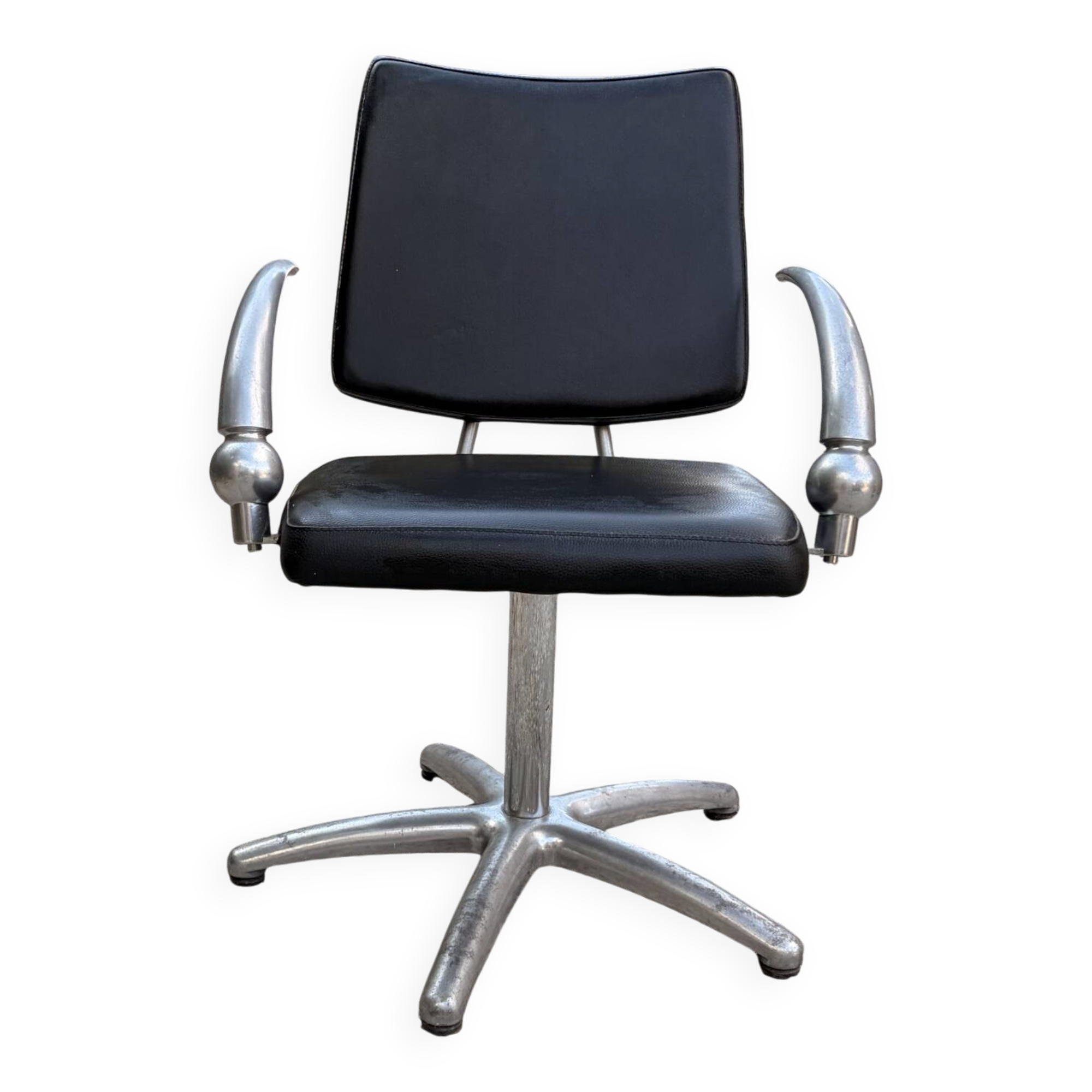 Futuristic 90s style hairdresser's chair