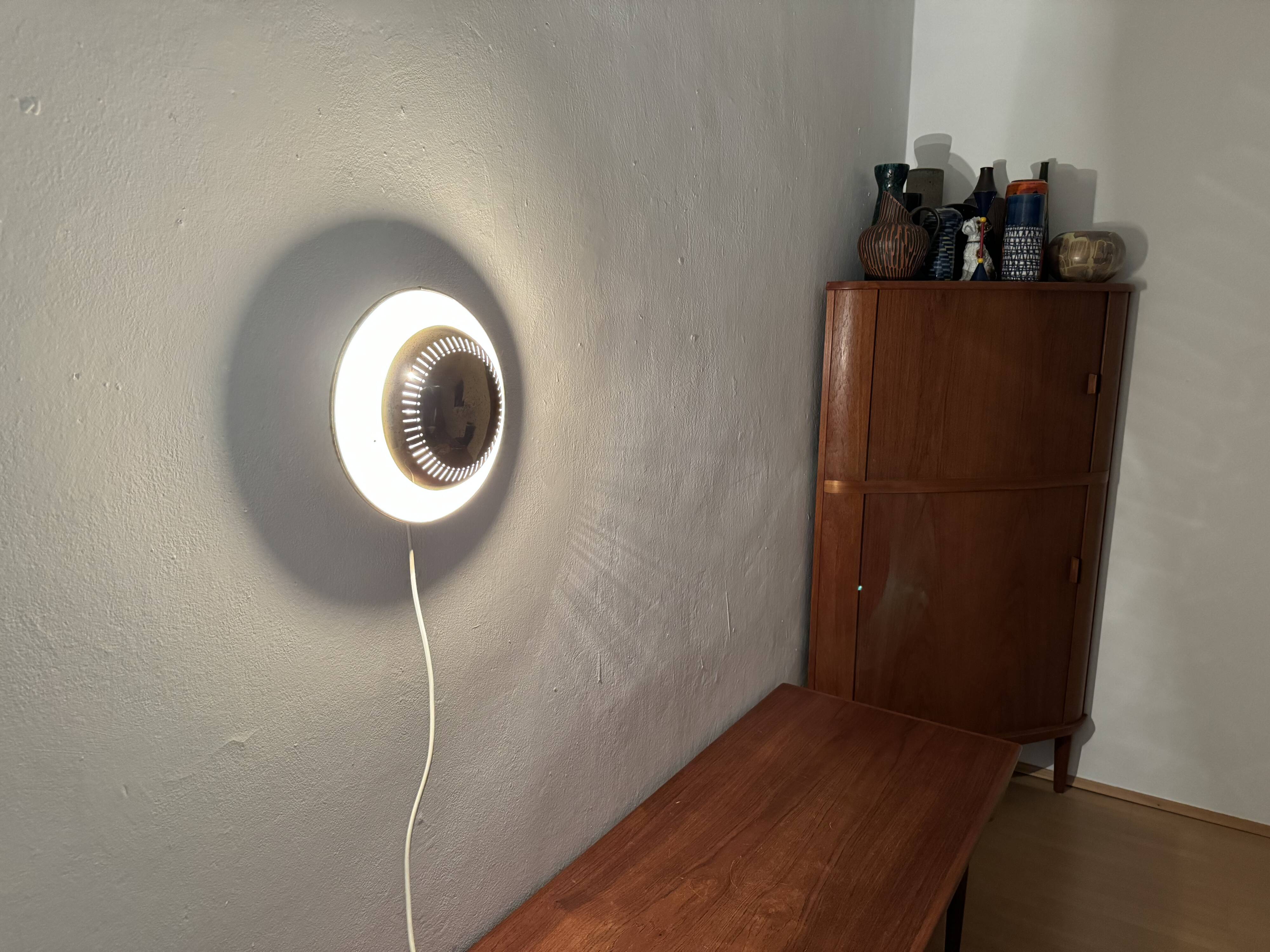Italian Brass Wall or Flush Lamp