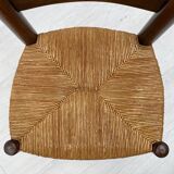 Chair in beech and straw