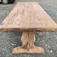 Table monastère des années 1930 en chêne brut