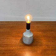 Mid-century modern studio pottery table lamp by Axella, 1960s.