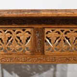 Oriental Folding Table in Exotic Wood – Early 20th Century