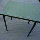 Table d'écolier en bois métal et formica vintage 70s