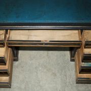 Bureau Chinois Chinoiserie 19ème Siècle Cuir Napoléonien