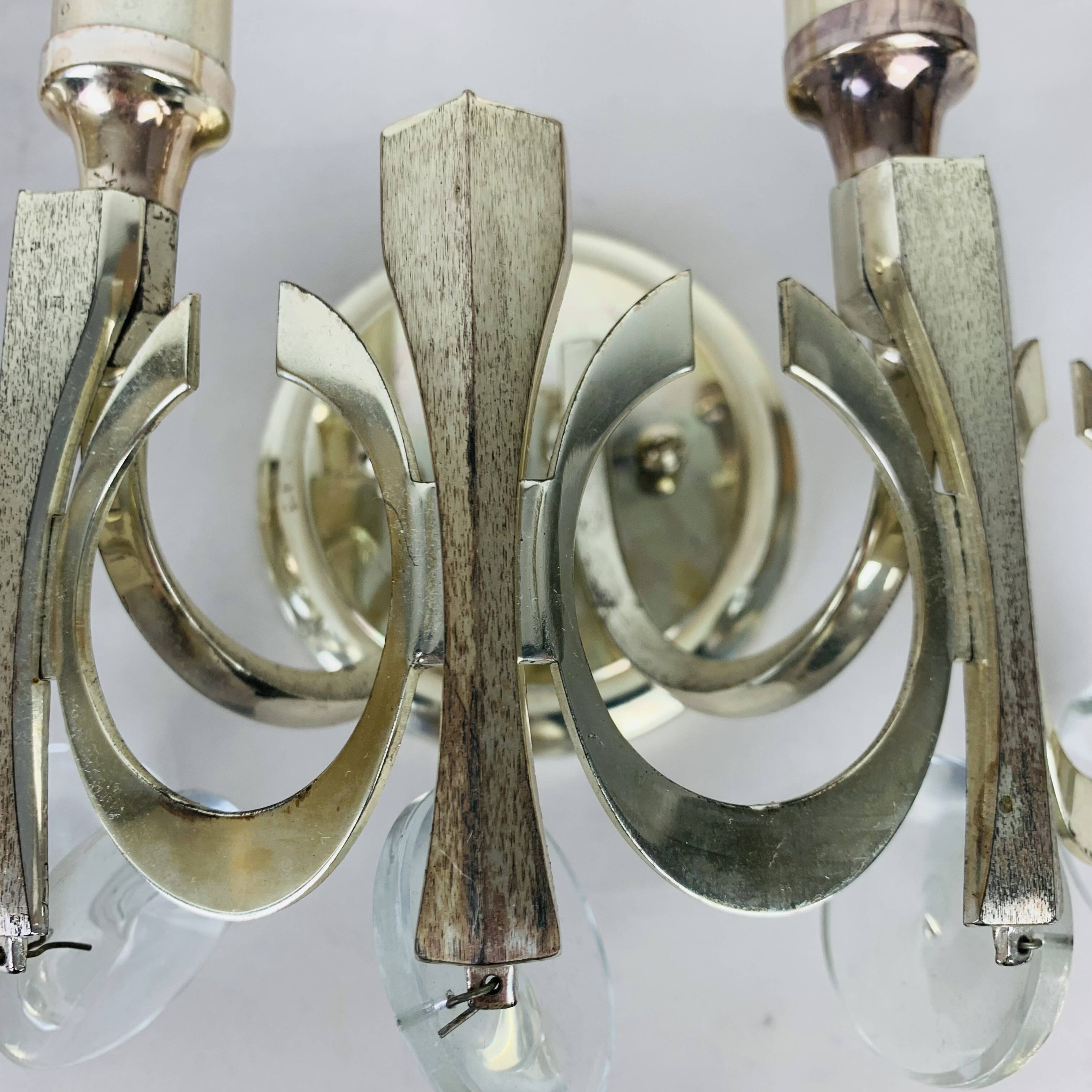 Pair of Ovali wall lights by Sciolari 70s