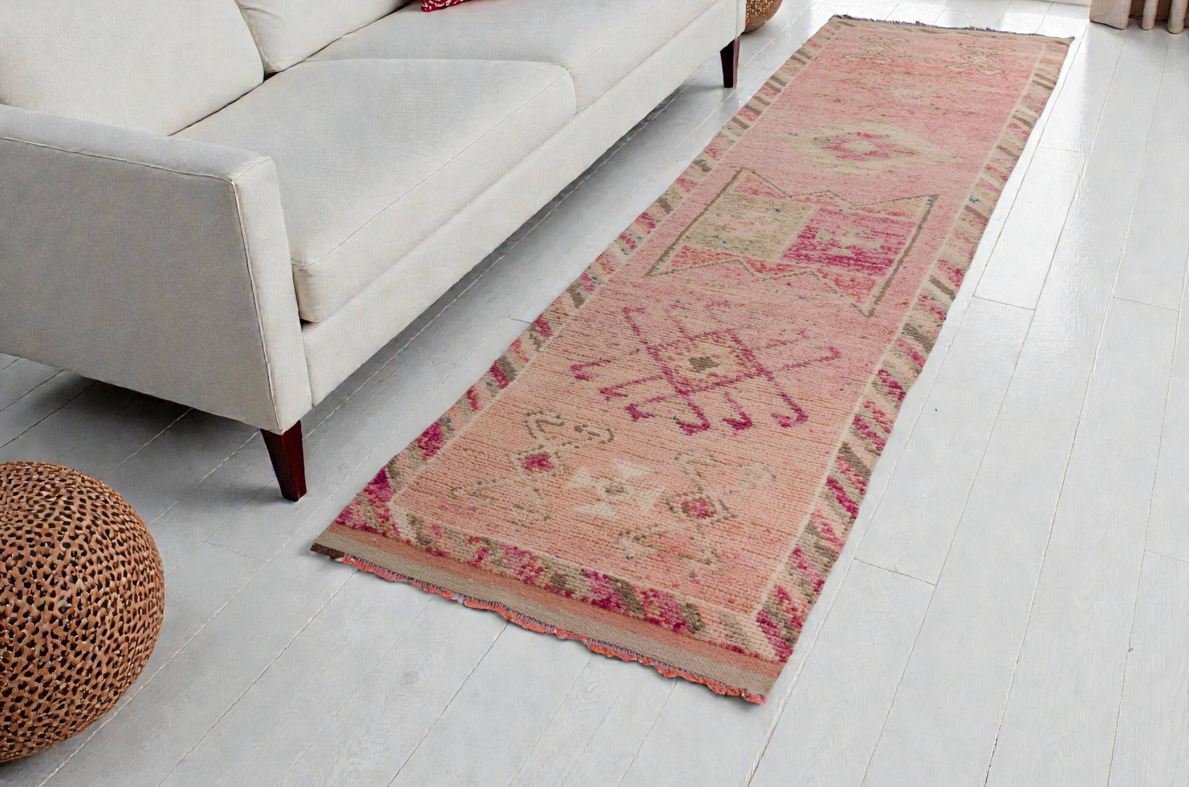 Tapis couloir vintage oushak