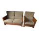 ensemble canapé et fauteuil Leleu